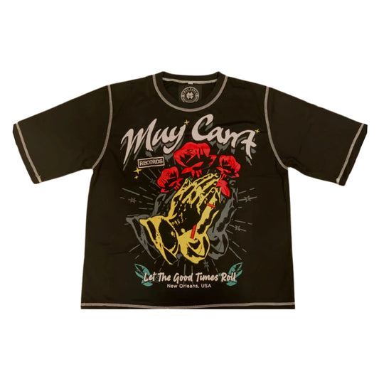 Let the Good Times Roll Unisex Retro Graphic Crop T-Shirt - www.muycara.com