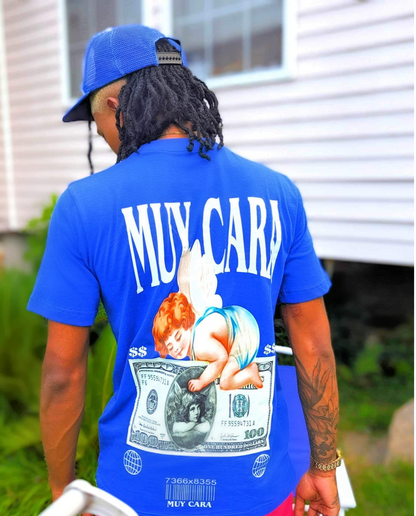 ROYAL ST. BLUE T-SHIRT AND TRUCKER HAT SET - www.muycara.com