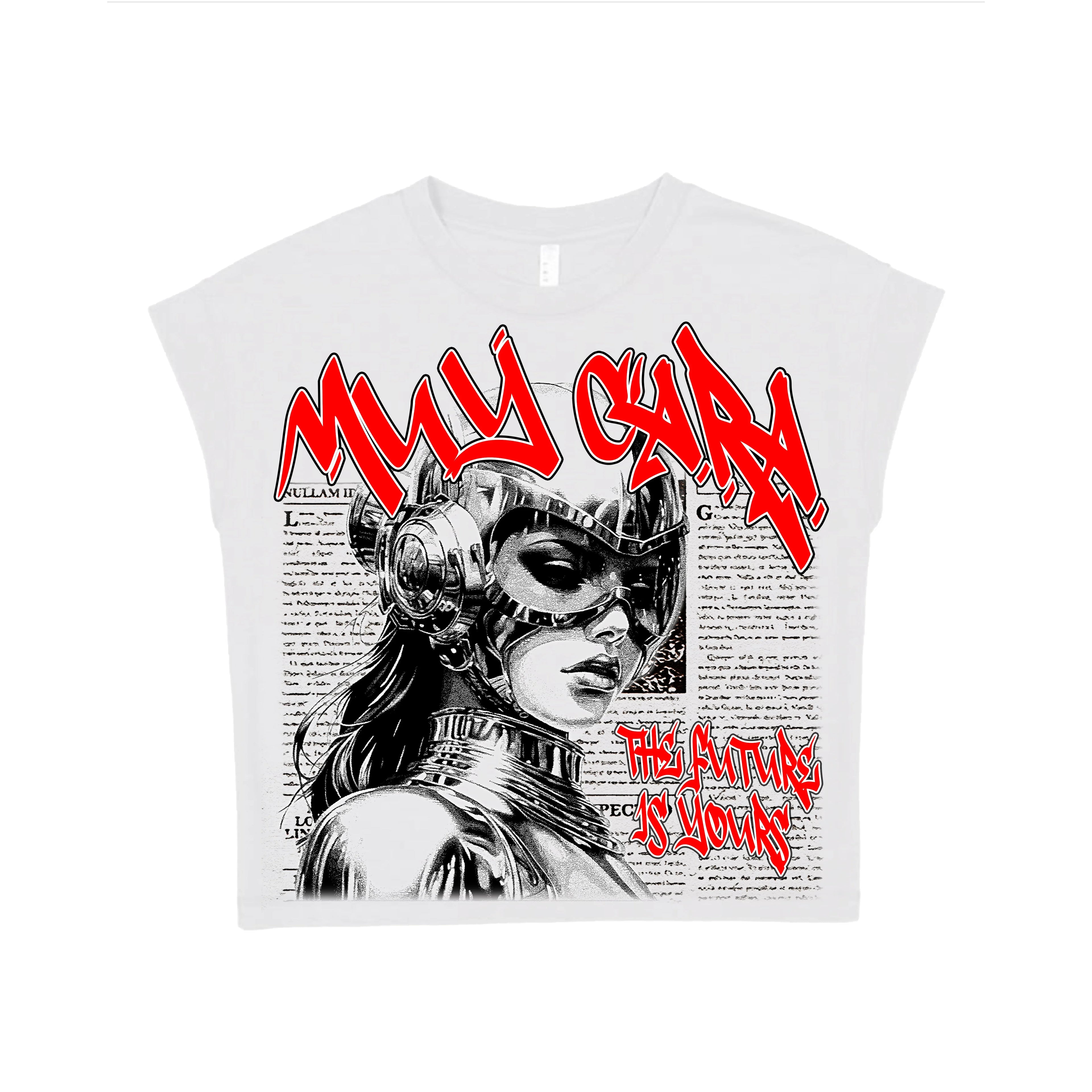 “The Future Is Yours” Unisex Graphic Crop Tee – Limited Edition - www.muycara.com