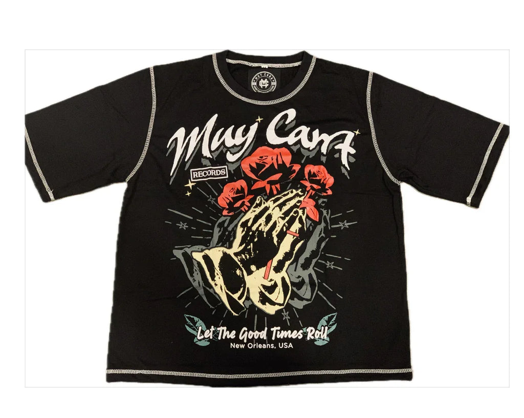 Let the Good Times Roll Unisex Retro Graphic Crop T-Shirt - www.muycara.com