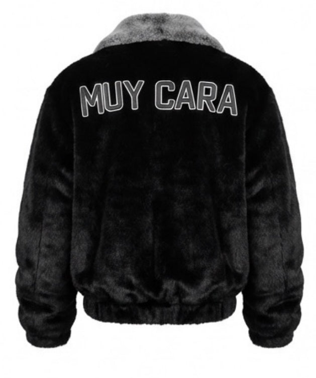 “NEWEST RELEASE” Muy Cara “Black Ice” Luxe Fur Bomber