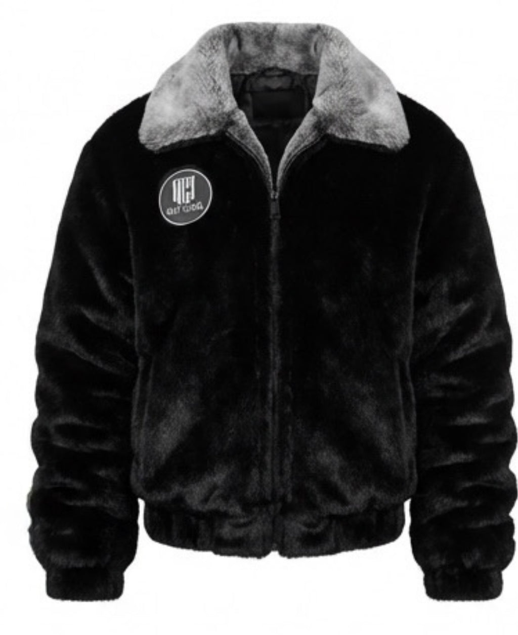 “NEWEST RELEASE” Muy Cara “Black Ice” Luxe Fur Bomber