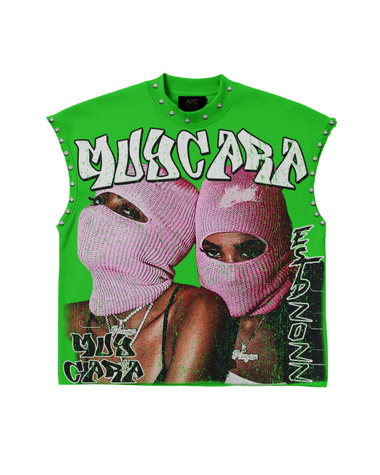 “No Money No Party" Women’s Cropped Boxy  Sleeveless Tee - www.muycara.com