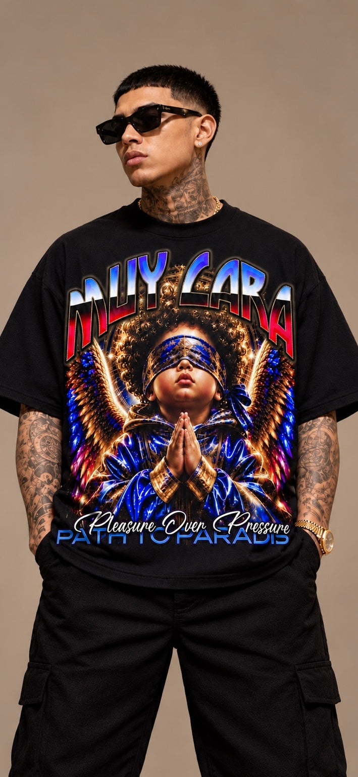Muy Cara “Path to Paradise”Oversized Graphic Tee
