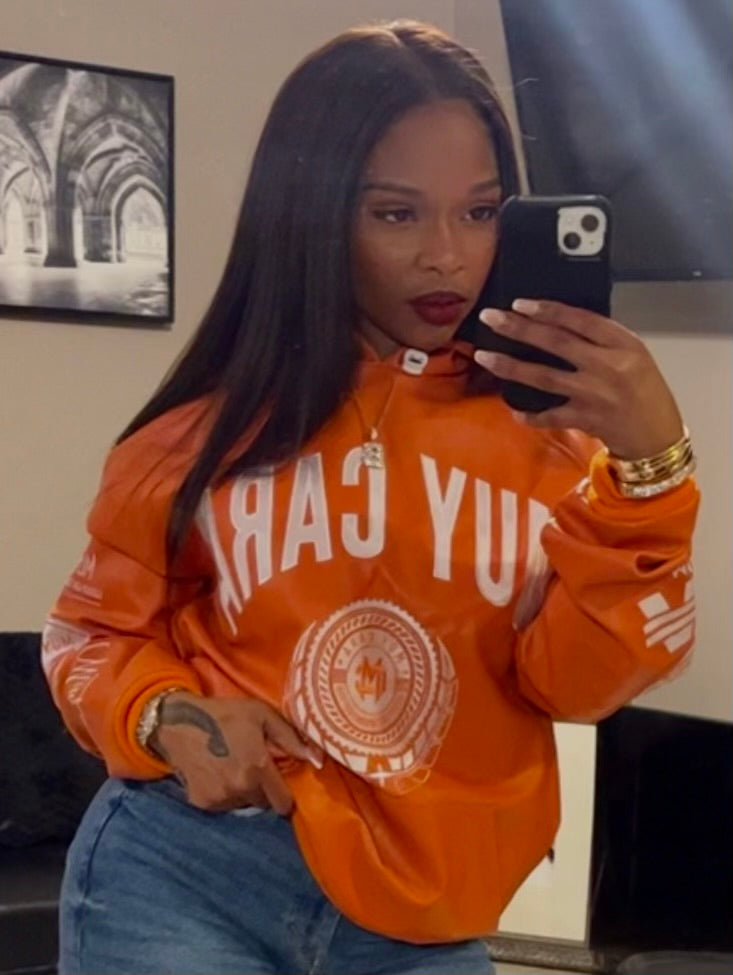 Unisex 100% Vegan Leather Logo Hoody - www.muycara.com